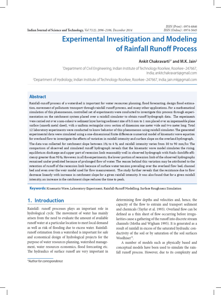 Article 25 | PDF | Surface Runoff | Flood