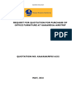 Quotation Document - Office Furniture. KAKAMEGA