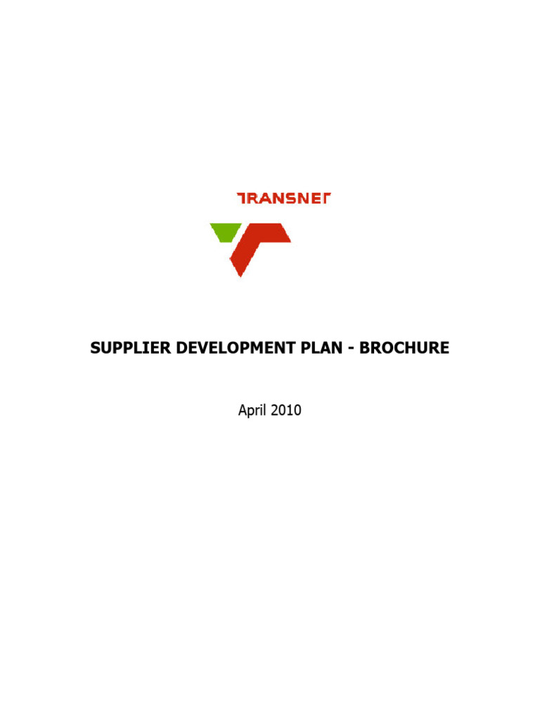 Supplier Development Plan PDF