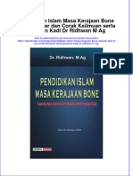 Full Download Pendidikan Islam Masa Kerajaan Bone Sejarah Akar Dan Corak Keilmuan Serta Peranan Kadi DR Ridhwan M Ag Online Full Chapter PDF