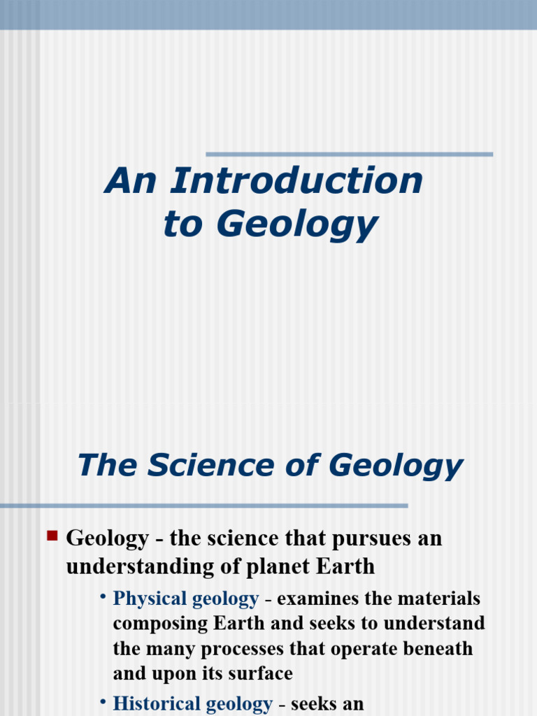 Lecture # 3a | PDF | Earth | Rock (Geology)