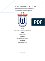 Ensayo Comunicación Impacto Tecnología en Derecho