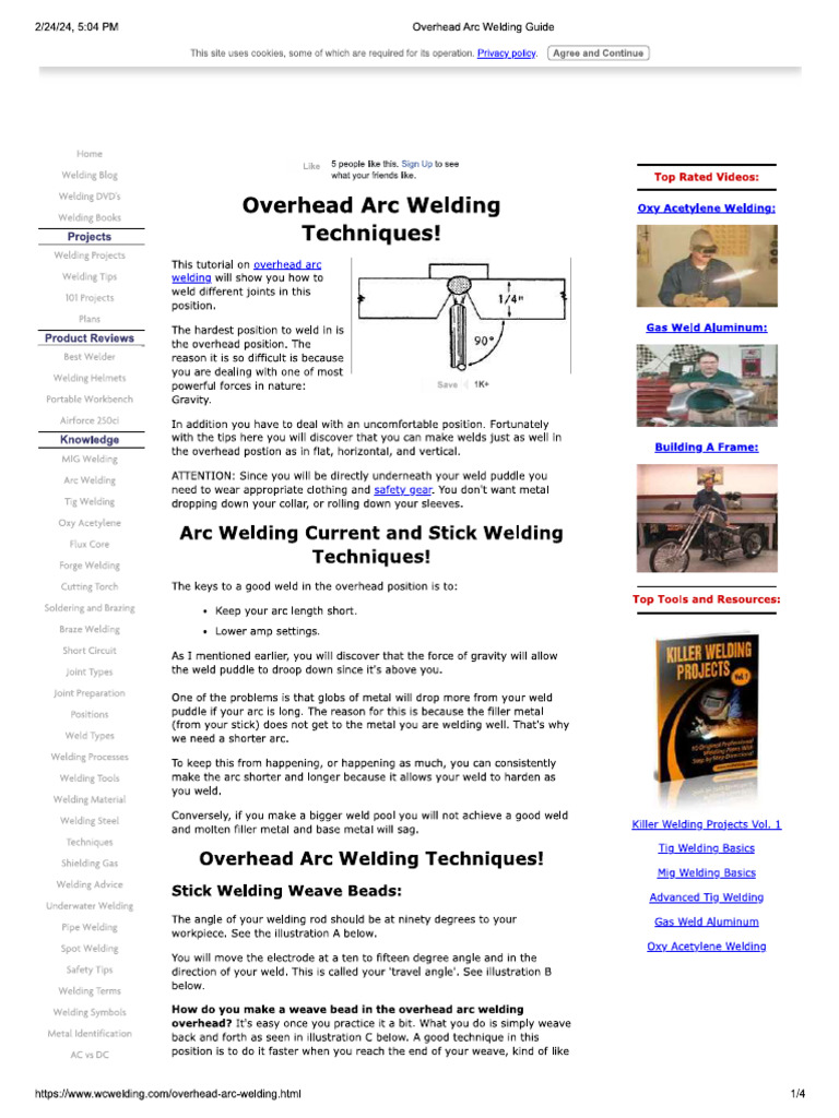 Overhead Welding | PDF