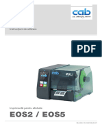 Imprimantă Pentru Etichete EOS25 Instrucțiuni de Utilizare