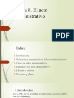 Tema 8 El Acto Administrativo