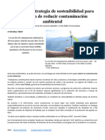 Anuncian Estrategia de Sostenibilidad Para Perú a Fin de Reducir Contaminación Ambiental