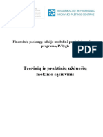 Finansiniu Paslaugu Teikejo IV Uzduociu Sasiuvinis