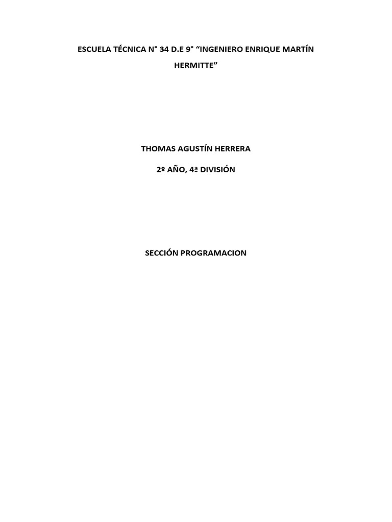 TP de Programacion 1 | PDF | Lenguaje de programación | Php