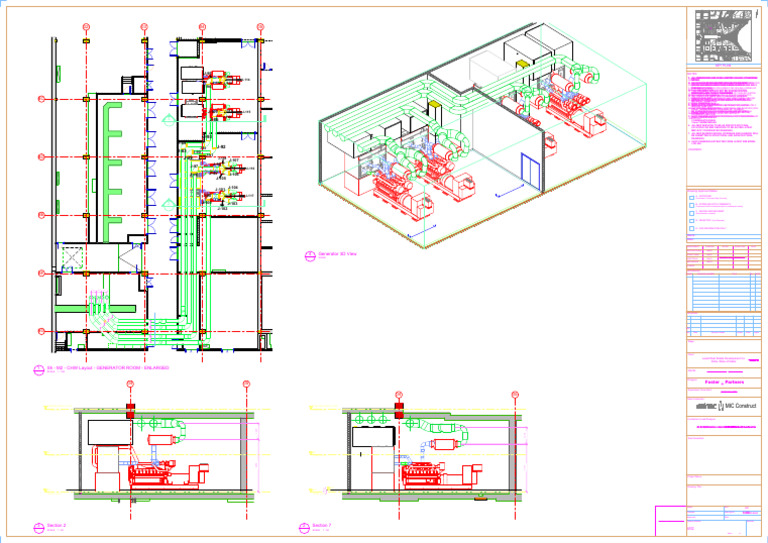 Generator Room Floor Plan Details | PDF | Ceiling | Civil Engineering