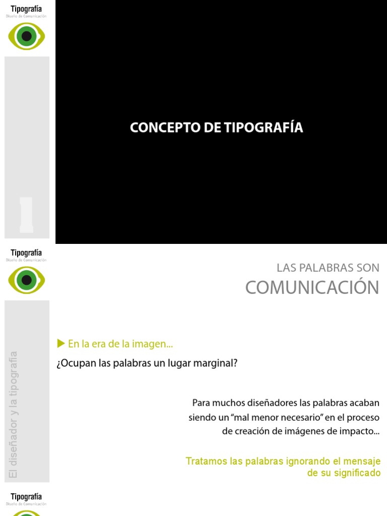 Introducción Tipografia Diseño De Comunicación Pdf Tipografía