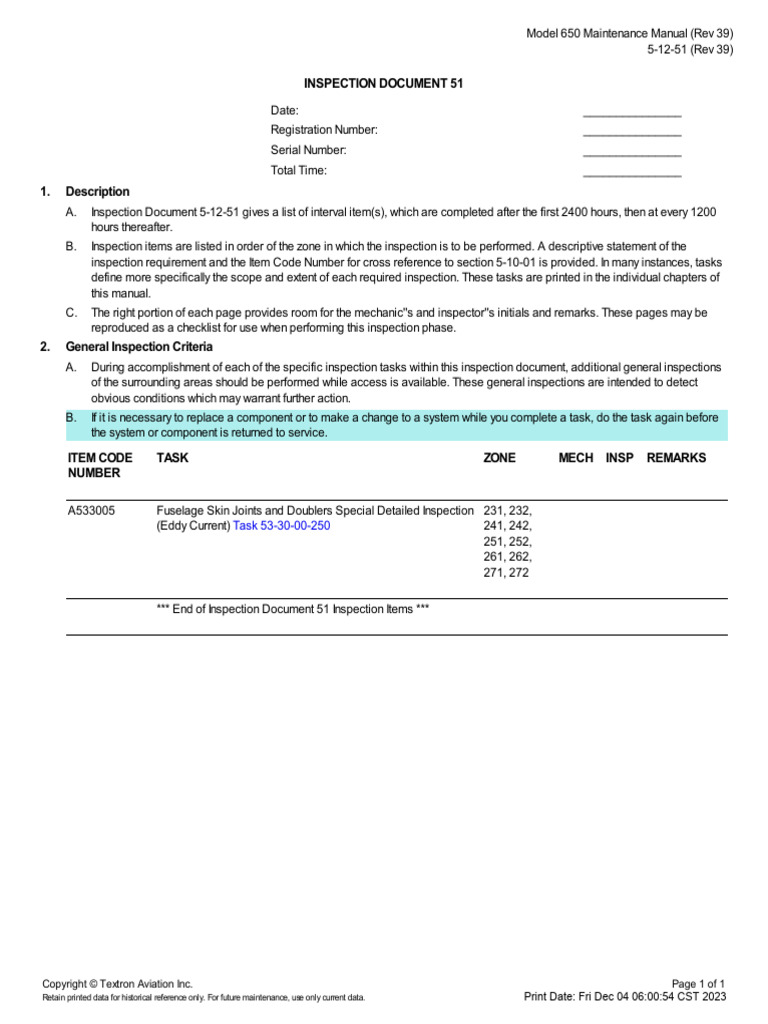 5-12-51 - Inspection Document 51 | PDF | Computing