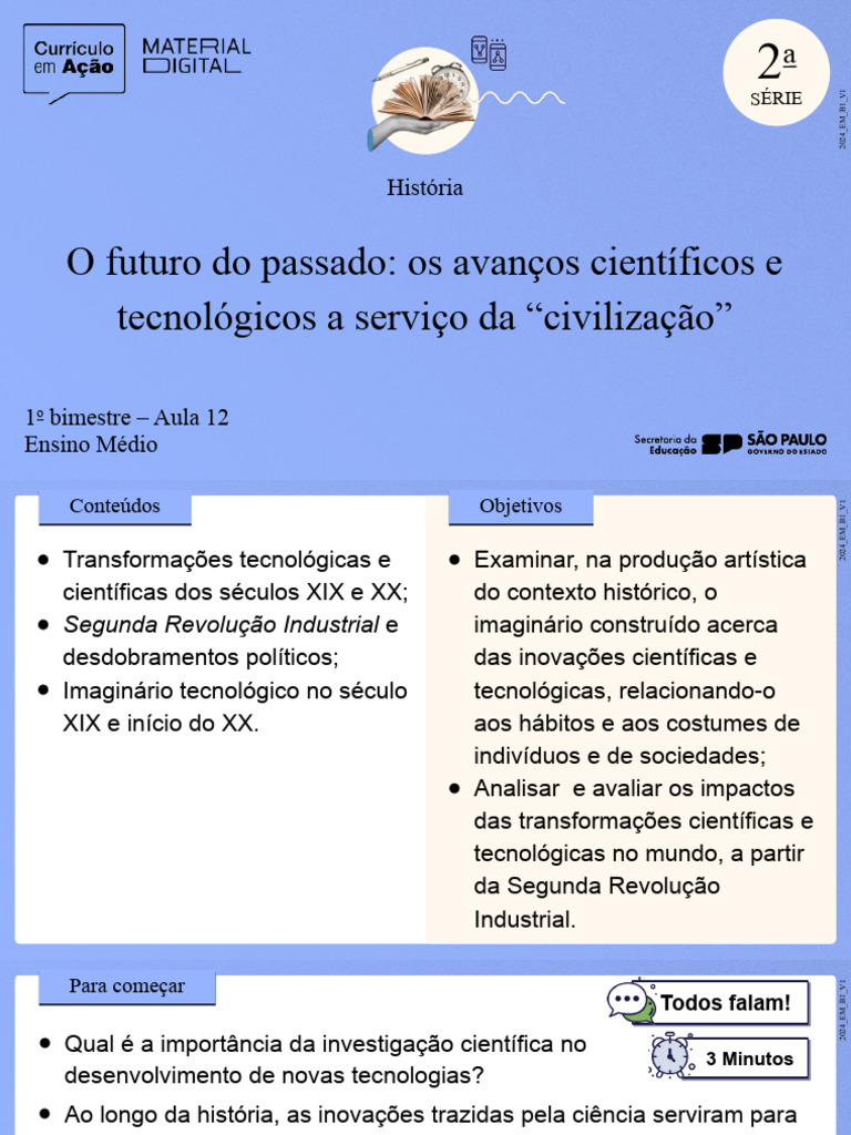 O Futuro Do Passado Os Avanços Científicos e Tecnológicos A Serviço Da ...