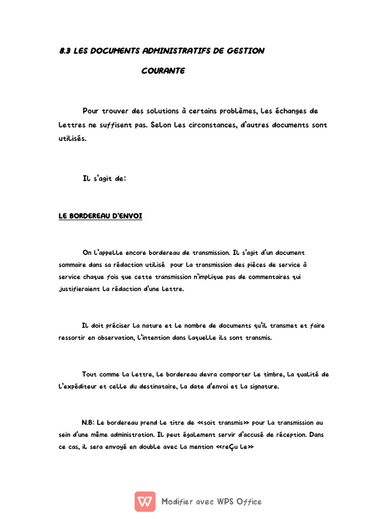 Modèles de Documents Administratifs au Niger | PDF | République ...