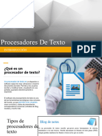 Procesadores de Texto