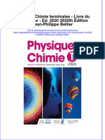 Full Download Physique Chimie Terminales Livre Du Professeur Ed 2020 2020Th Edition Jean Philippe Bellier Online Full Chapter PDF