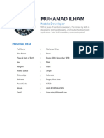 Resume - Muhamad Ilham - Mobile Developer