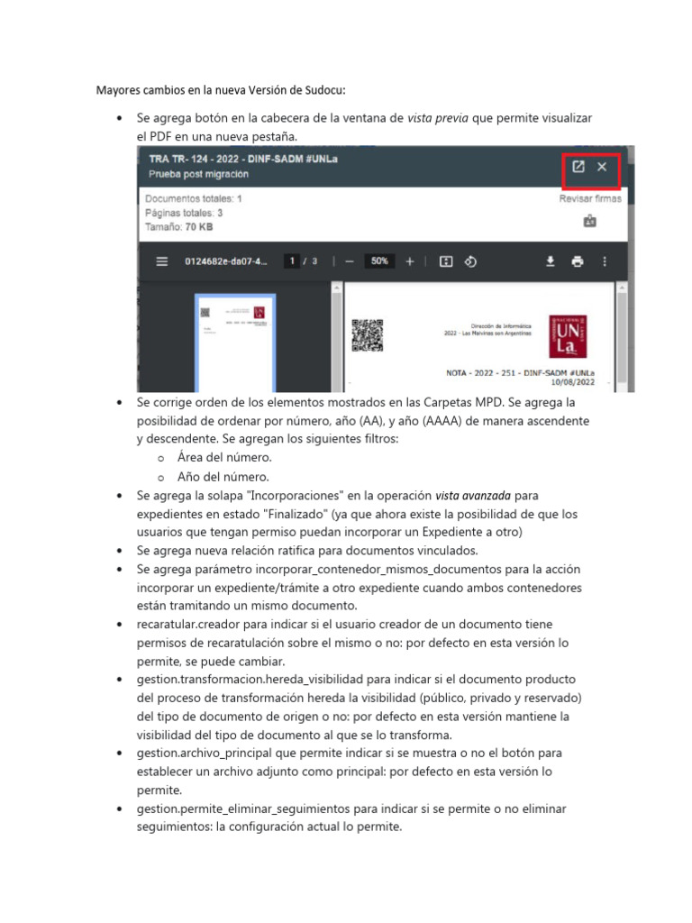 Cambios en La Nueva Version de Sudocu | PDF | Informática | Software