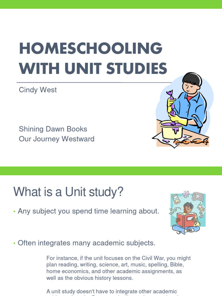 Homeschooling With Unit Studies Workshop Notes | PDF | Homeschooling ...
