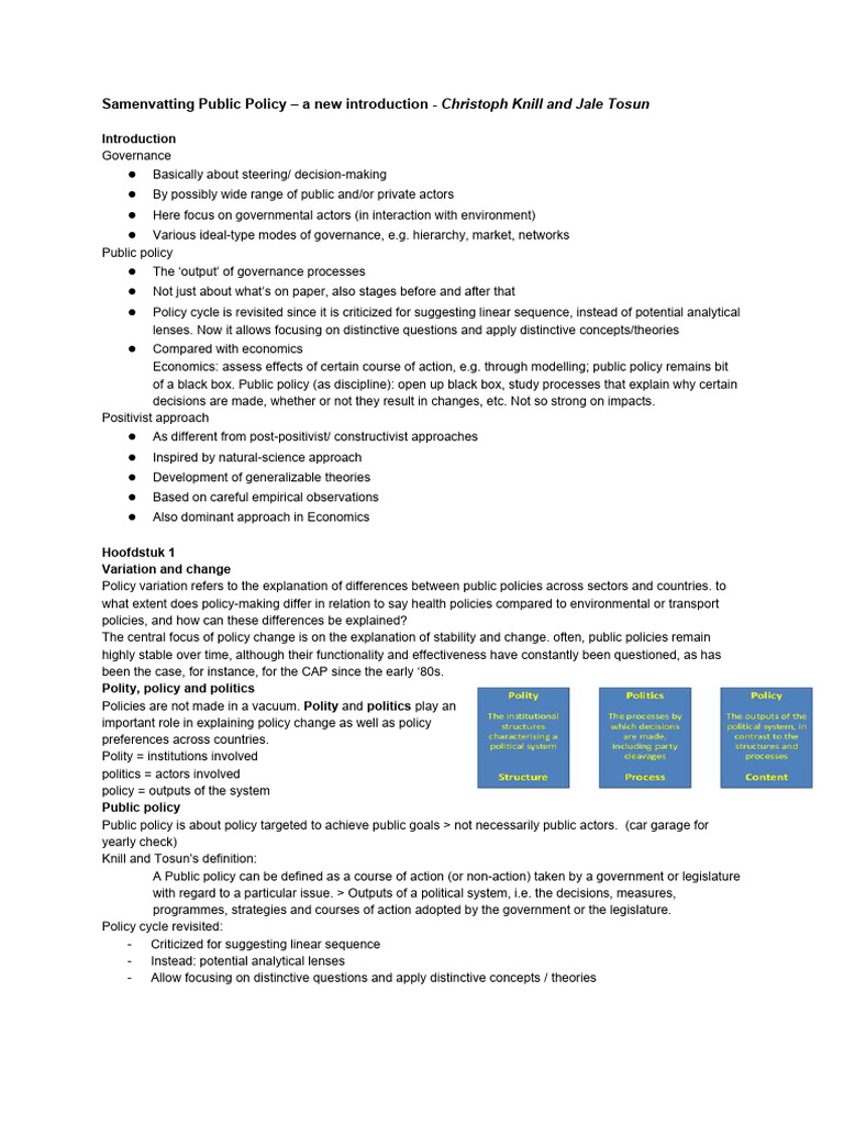 Overview of Public Policy Concepts | PDF | Policy | Institution