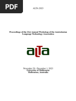Proceedings Alta | PDF | Deep Learning
