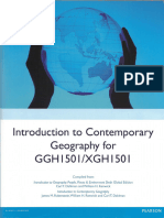 Ggh1501 Contemporary Geography