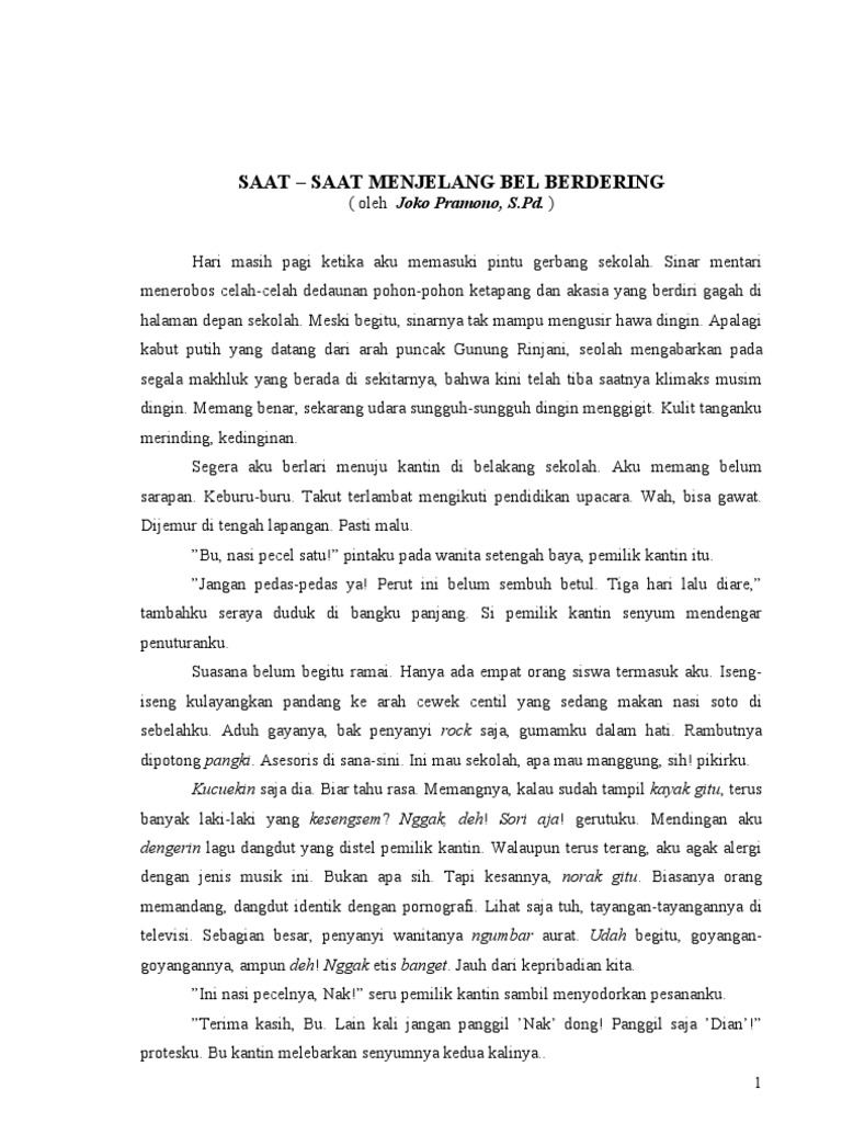 Contoh Teks Deskripsi Kahanan - Simak Gambar Berikut