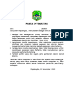 Pakta Integritas Form