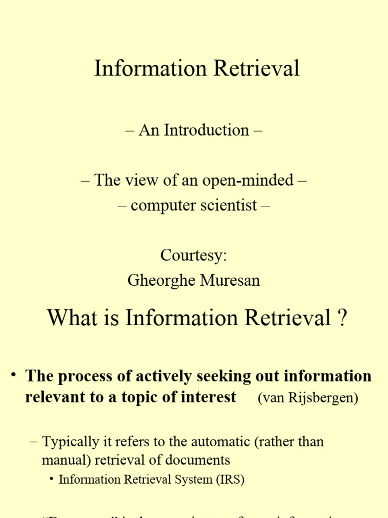 Introduction to Information Retrieval | PDF | Usability | Search Engine ...