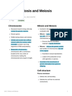 Unit 2 Mitosis and Meiosis
