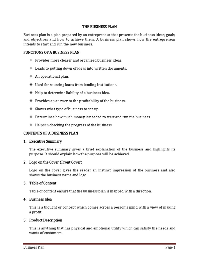 WHAT IS BUSINESS PLAN PDF visual data 3