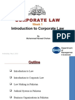 Week 1 - Introduction To Corporate Law