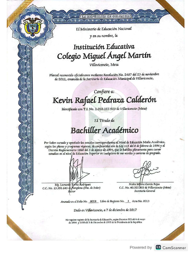 Diploma de Bachiller - Compressed | PDF