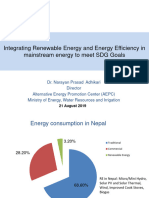 Integrating Renewable Energy and Energy Efficiency in mainstream energy to meet SDG Goals by Dr. Narayan Prasad Adhikari, Director, AEPC