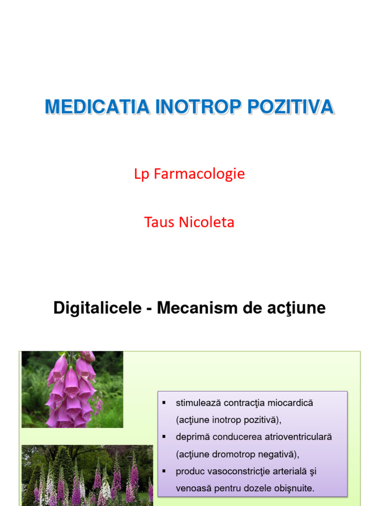 Medicamente Inotrop Pozitive | PDF