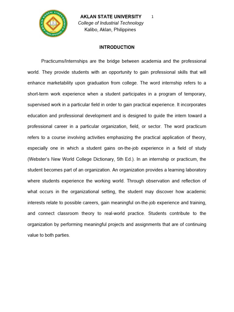 narrative-report-1-dinoy-pdf-internship-job-hunting