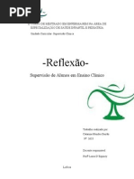 (reflexão)- supervisão clinica