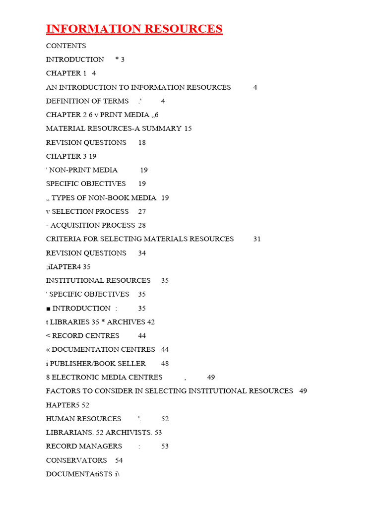 Library & Info Resources Guide | PDF