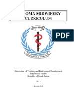 National Curriculum For Diploma in Midwifery South Sudan