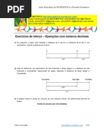 Download QUESTES 5 Ano - Operaes com nmeros decimais by Clovis Carvalho SN73696939 doc pdf