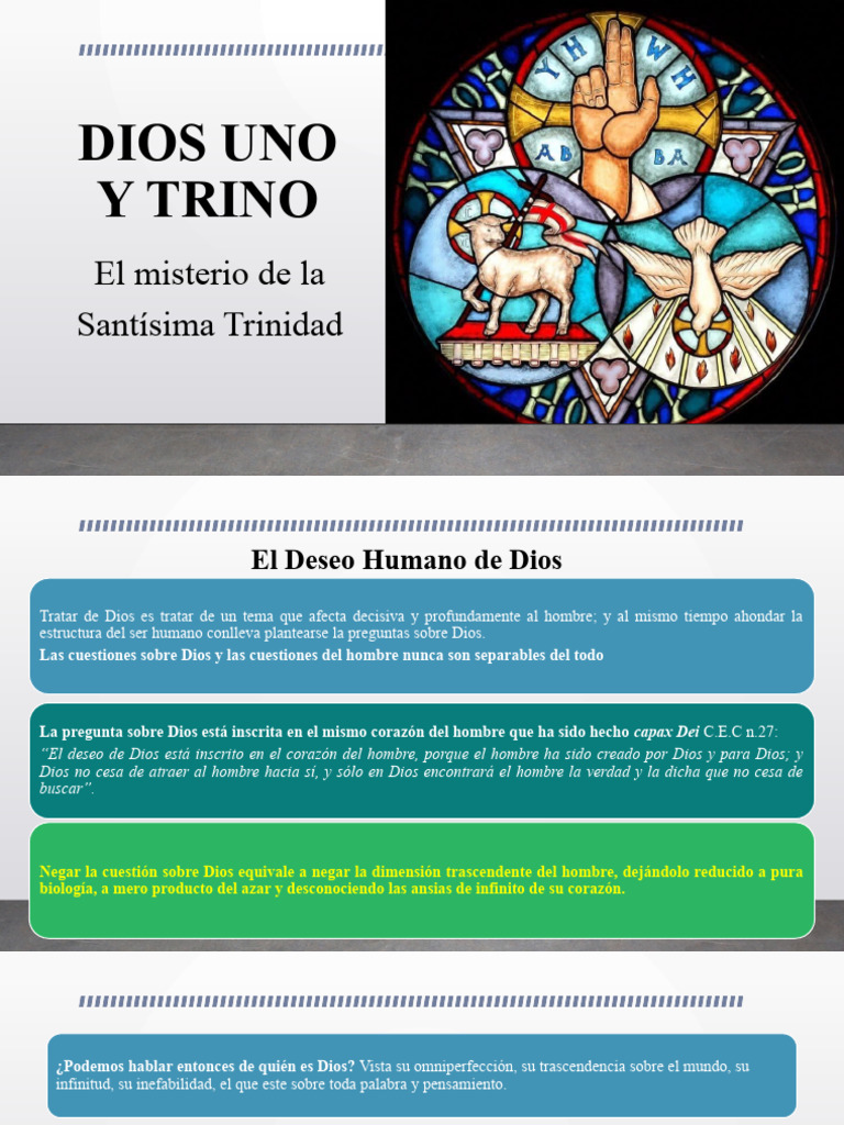 El Misterio de la Trinidad en Dios | PDF | Trinidad | Teología