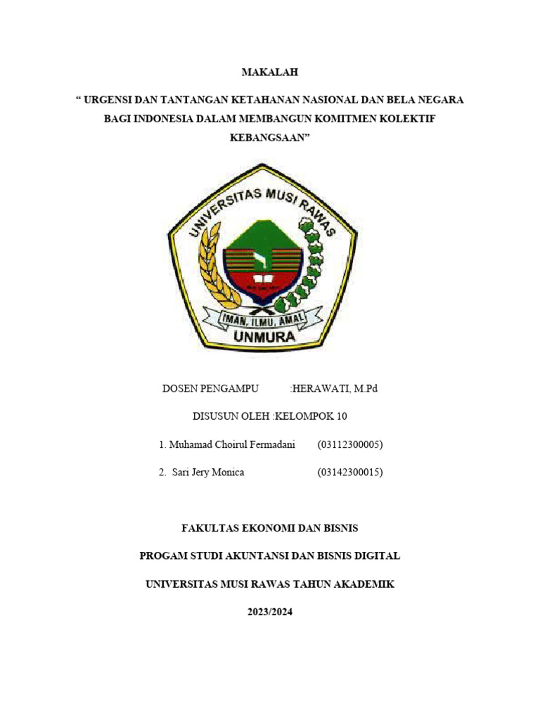 Tantangan Ketahanan Nasional Indonesia | PDF | Ilmu Sosial