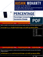 Percentage: Percentage Comparison & Successive Change