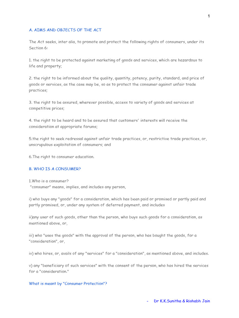 Consumer Rights and Protection Explained | PDF | Business | Economies