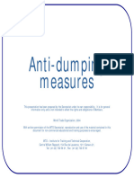 Note On Anti Dumping Measures