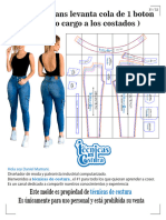 Pantalon Jeans Con Cargo de 1 Boton para Dama PDF