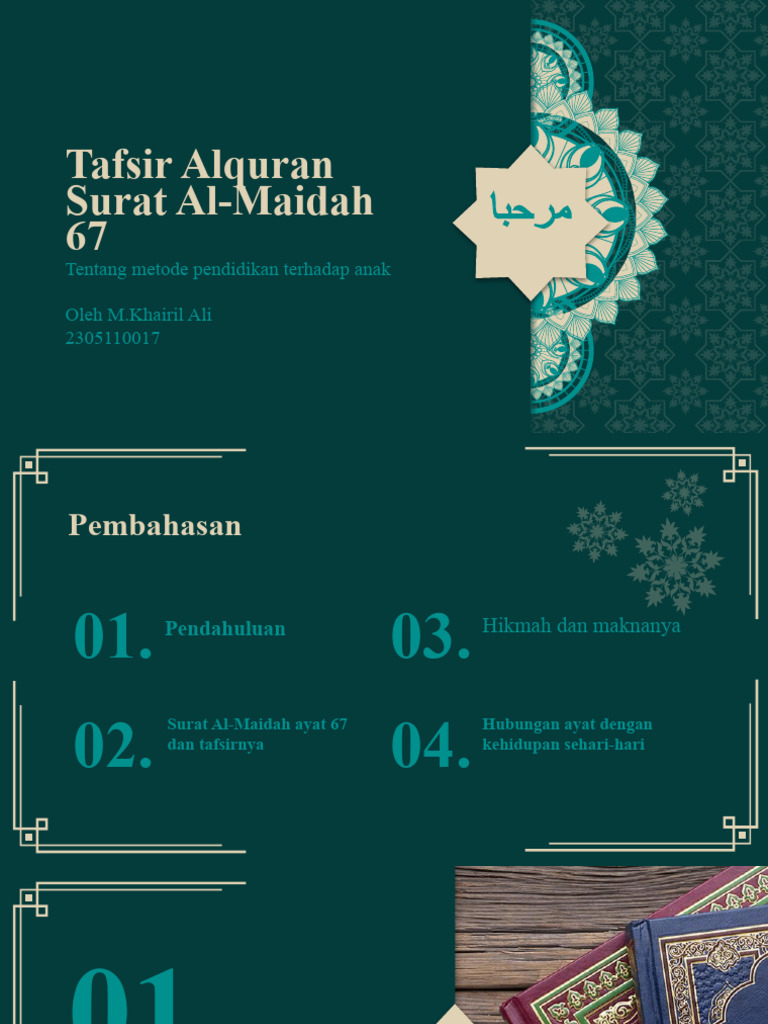 Tafsir Al-Maidah Ayat 67 dan Pendidikan | PDF | Pengembangan Diri