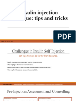 Insulin Injection Techniques-Tips and Tricks
