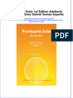 Full Download Prontuario Solar 1St Edition Adalberto Tejeda Martinez Gabriel Gomez Azpeitia Online Full Chapter PDF