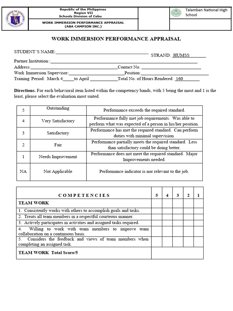 work-immersion-performance-appraisal-download-free-pdf-performance