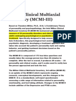 Millon Clinical Multiaxial Inventory Info